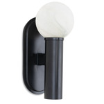 Dion Outdoor Wall Light - Black / Alabaster