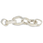 Wooden Links Centerpiece - White