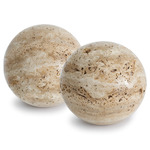 Sloane Travertine Bookend Set - Natural