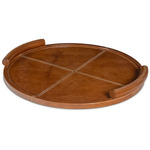 Forte Round Tray - Brown Tan