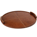 Forte Round Tray - Brown Tan