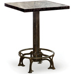 Cafe Table - Blackened Iron / Zinc