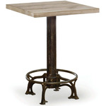 Cafe Table - Blackened Iron / Wood