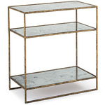 Mirage Shelf Side Table - Distressed Painted