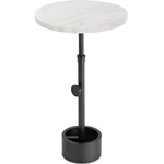 Myles Accent Table - Oil Rubbed Bronze / Marble