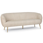 Beretta Sofa - Brass / Cappuccino