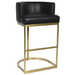 Owen Stool - Brass / Black