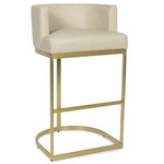 Owen Stool - Brass / Cappuccino