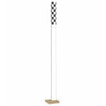 Ciminiere D'Italia F2 Floor Lamp - Black / White Checker