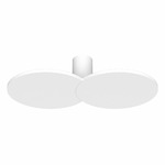 Collide Double Wall / Ceiling Light - Matte White