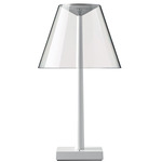 Dina Table Lamp - Matte White / Transparent