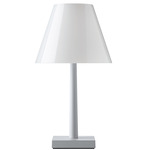 Dina Plus Portable Table Lamp - Silver / Clear / White