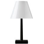Dina Plus Portable Table Lamp - Matte Black / Clear / White