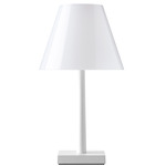 Dina Plus Portable Table Lamp - Matte White / Clear / White