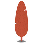 Eden Banana Floor Lamp - Anthracite / Rust