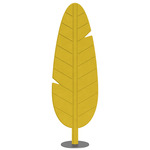 Eden Banana Floor Lamp - Anthracite / Sunflower Yellow