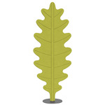 Eden Oak Floor Lamp - Anthracite / Sprout Green