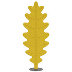 Eden Oak Floor Lamp - Anthracite / Sunflower Yellow