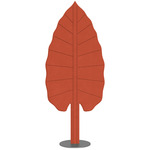 Eden Alocasia Floor Lamp - Anthracite / Rust