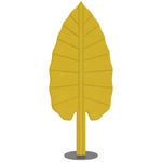 Eden Alocasia Floor Lamp - Anthracite / Sunflower Yellow