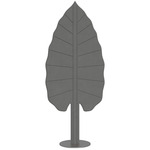 Eden Alocasia Floor Lamp - Anthracite / Smokey Grey