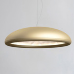 Febo Pendant - Matte White / Royal Gold