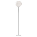Flow Glass Floor Lamp - Matte White / White