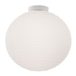 Flow Glass Wall / Ceiling Light - Matte White / White