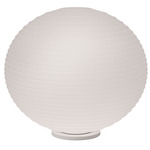 Flow Glass Table Lamp - Matte White / White