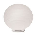 Flow Glass Table Lamp - Matte White / White