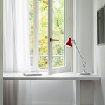 Luxy Table Lamp - Silver / Glossy Red