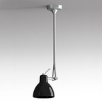 Luxy Ceiling Light - Silver / Glossy Black