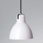 Luxy Pendant - Silver / Glossy White
