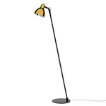 Luxy Glam Floor Lamp - Metallic Black / Glossy Gold