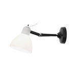 Luxy Glam Wall / Ceiling Light - Metallic Black / Glossy White