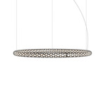Squiggle Round Pendant - Matte Black