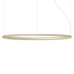Squiggle Round Pendant - Gold