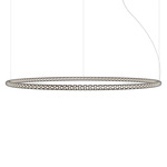 Squiggle Round Pendant - Matte Black