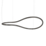 Squiggle Infinity Chandelier - Matte Black