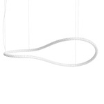 Squiggle Infinity Chandelier - Matte White