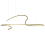 Squiggle Chandelier - Gold
