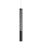 Squiggle Windchime Pendant - Matte Black