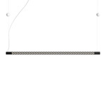 Squiggle Linear Pendant - Matte Black