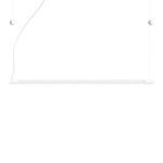 Squiggle Linear Pendant - Matte White