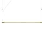 Squiggle Linear Pendant - Gold