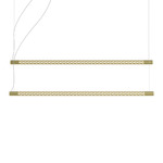 Squiggle Balance Linear Pendant - Gold