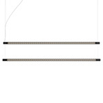 Squiggle Balance Linear Pendant - Matte Black