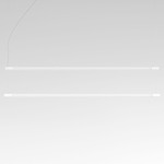 Squiggle Balance Linear Pendant - Matte White