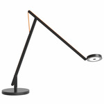 String Table Lamp - Matte Black / Orange String
