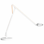 String Table Lamp - Matte White / Orange String